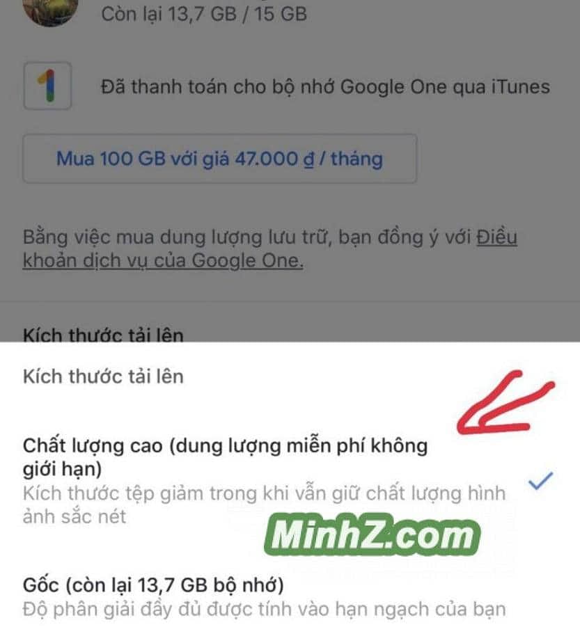 Sao lưu hình video miễn phí không giới hạn vĩnh viễn