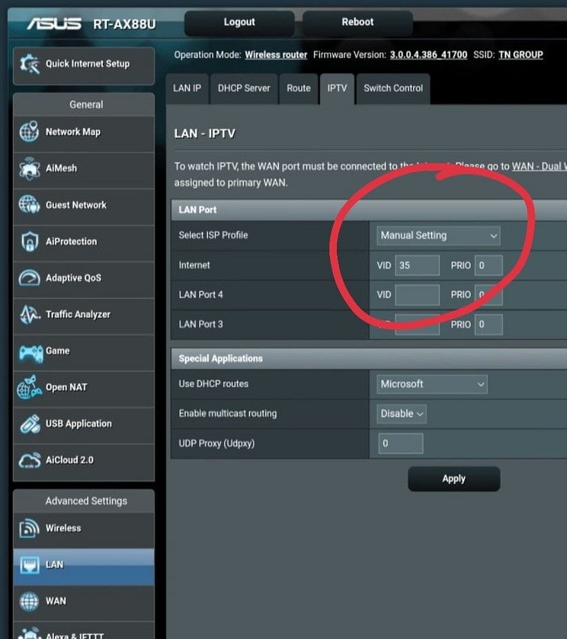 asus ax88u cai dat bridge vlan viettel
